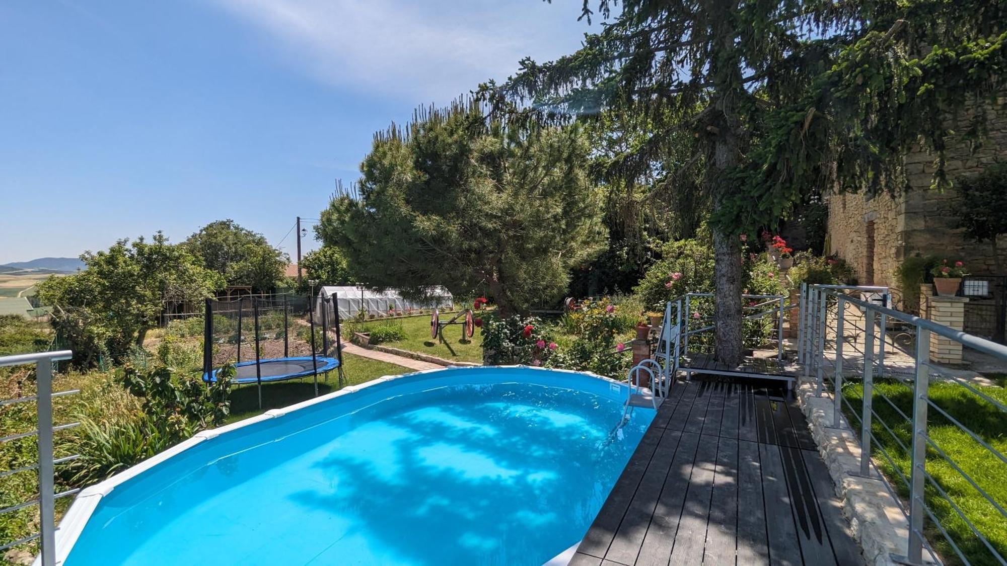 Casa Albaitar Con Piscina Y Sala De Juegos Azcona المظهر الخارجي الصورة